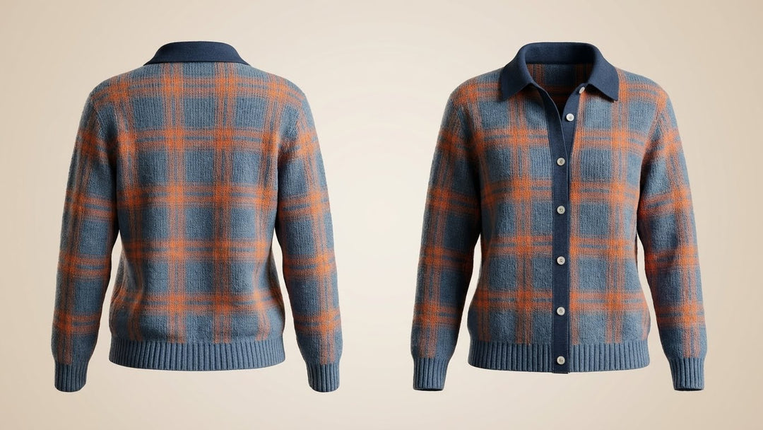 Mara - Geruite Blousetrui