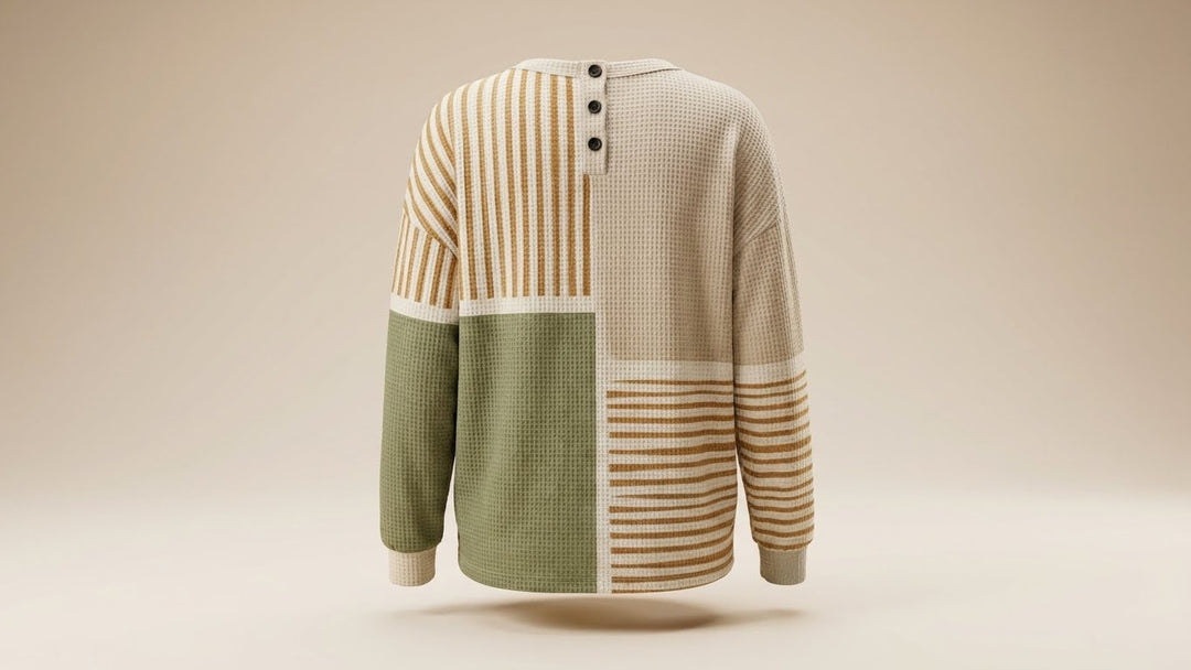 Fenna – Moderne Patchwork Trui