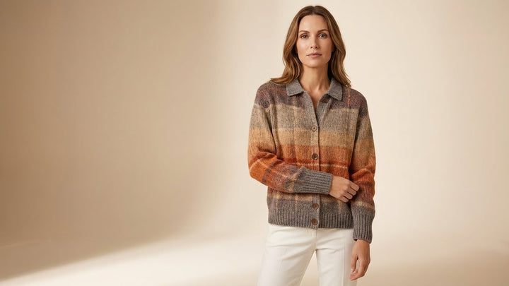 Mara - Geruite Blousetrui