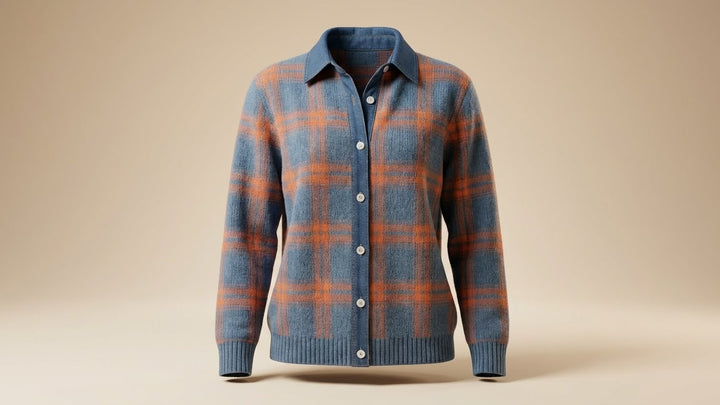 Mara - Geruite Blousetrui